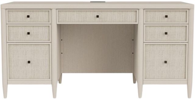 Riverside Furniture Maren White Sand Executive Desk-2