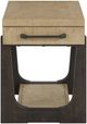 Emerald Home Sutton Place Caramel Chairside Table with Cocoa Base-3