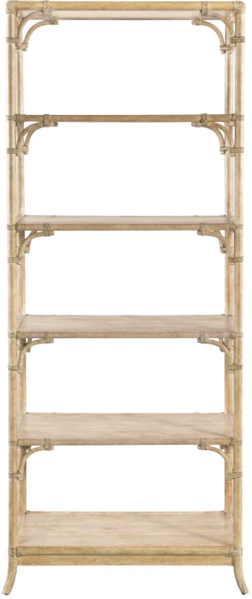 Hooker® Furniture Retreat Dune Pole Rattan Bookcase-1