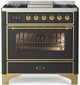 Ilve® Majestic II Series 36" Graphite Matte Pro Style Dual Fuel Range-0