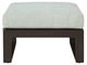 Signature Design by Ashley® Beachloft Black/Gray Aluminum Outdoor Ottoman with Cushion-2