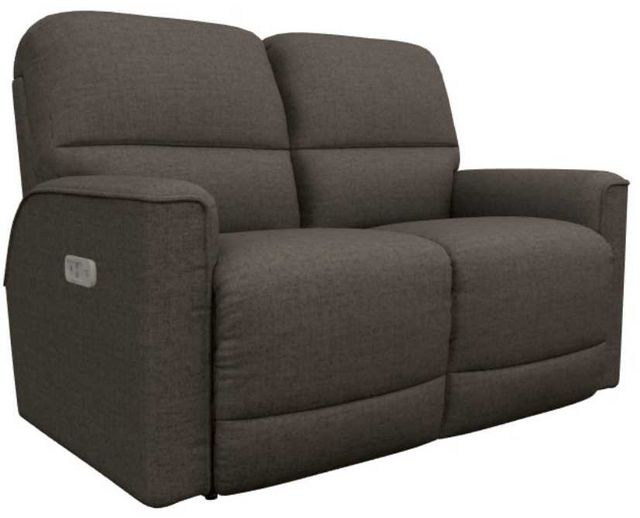 La-Z-Boy® Cade Smoke Power Reclining Loveseat with Headrest and Lumbar-0