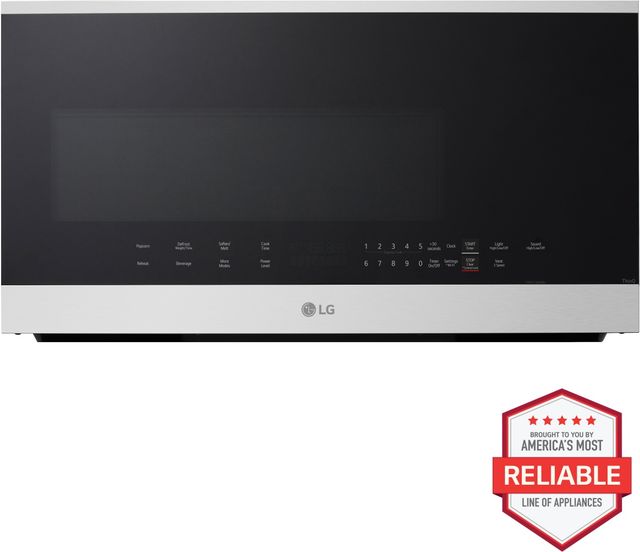 LG 2 Cu. Ft. PrintProof® Stainless Steel Over The Range Microwave with EasyClean®-2