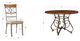 Powell® Hamilton 5-Piece Bronze/Medium Cherry Dining Table Set-2
