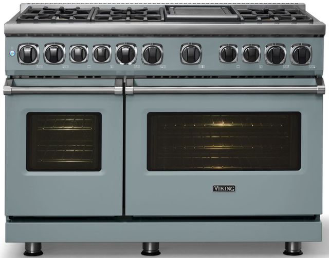 Viking® 7 Series 48" November Sky Pro Style Dual Fuel Range-2