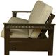 Kodiak Furniture Jozie Graystone/Monte Toro Shell Full Futon Frame with Mattress-2