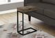 Monarch Specialties Inc. Brown Reclaimed Wood Drawer Table with Black Metal Base -1