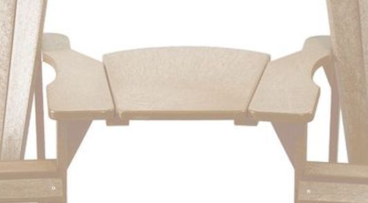 C.R. Plastics Beige Arm Table-1