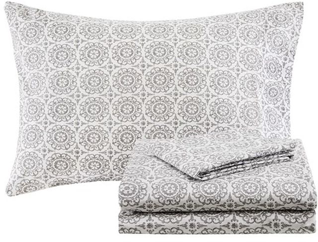 Olliix by Madison Park Essentials Taupe Queen Serenity Complete Comforter and Cotton Sheet Set-2