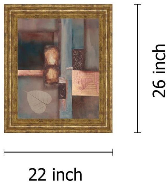 Classy Living Laurie Fields Fall I with Leaf Wall Art-2