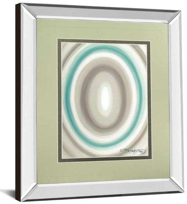 Classy Art Concentric Ovals 1 by David Bromstad Mirror Framed Wall Art-1
