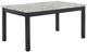 New Classic® Home Furnishings Celeste Marble Top Dining Table with Black Base-0