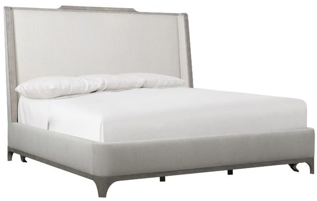 Bernhardt Albion Beige/Pewter Queen Shelter Bed-0
