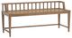 Magnussen Home® Lindon Belgian Wheat Arm Bench with Low Back-0