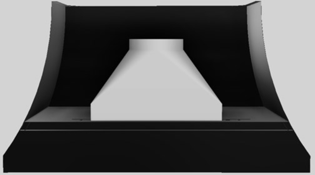 Vent-A-Hood® Designer Series 54" Black Wall Mounted Range Hood-3