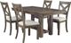 Signature Design by Ashley® Moriville 5-Piece Grayish Brown Dining Table Set-0
