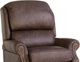 Smith Brothers 705 Brown Leather Manual Pressback Reclining Chair-1