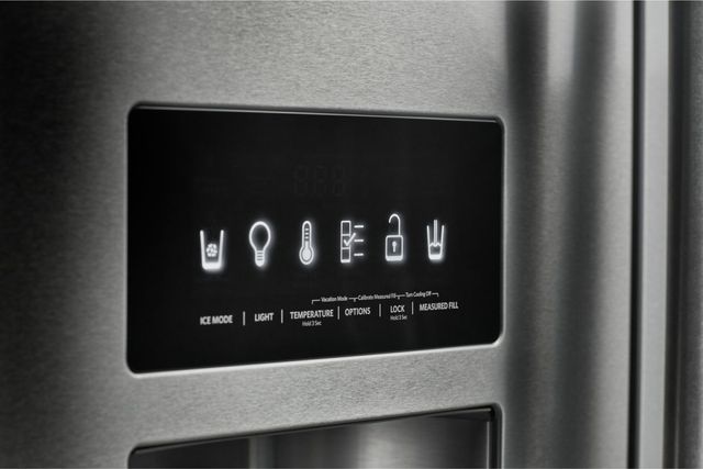 KitchenAid® 36 in. 27.0 Cu. Ft. Stainless Steel with PrintShield™ Finish French Door Refrigerator-5