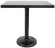 CabanaCoast® Customizable Monaco Aluminum 48”x31" Outdoor Rectangular Pedestal Bar Table-1