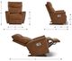 La-Z-Boy® Belmont Horizon Power Rocking Recliner with Headrest-2