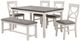 American Wholesale Furniture Anna 6-Piece Gray/White Dining Set-0