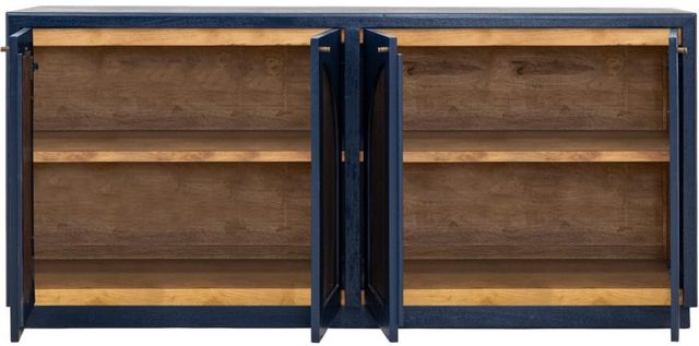 International Furniture Direct Arcadia Dark Blue Console-3