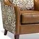 Campio Furniture Legacy Leather Barrister Brown Chair-1