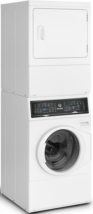Speed Queen® SF7 White Electric Stack Laundry, 3.5 Cu. Ft. Washer, 7.0 Cu. Ft. Dryer-3