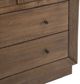 Crestview Carver Stained Brown 3-Shelf Bookcase-3