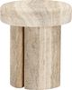 TOV Furniture Sheila Travertine Concrete Indoor/Outdoor Side Table-0
