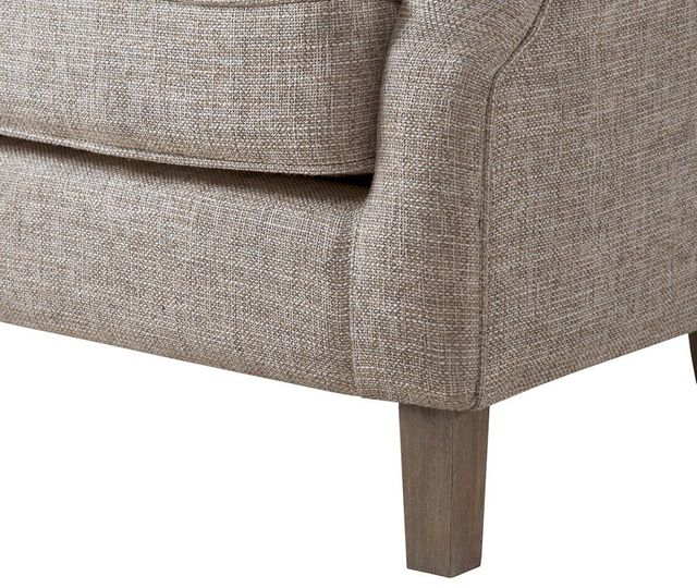 Olliix by Madison Park Natural Ansley Chesterfield Barrel Chair-3