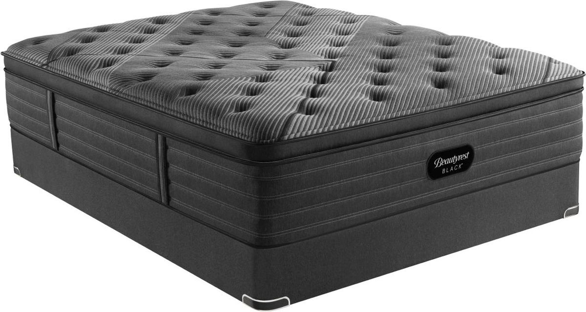 Beautyrest Black L Class Innerspring Pillow Top Medium Mattress and Standard Foundation Simply Sleep Better Rapid City SD