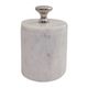 A & B Home White 4" Lidded Jar-0