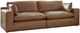 Signature Design by Ashley® Emilia 2-Piece Caramel Sectional Loveseat-0