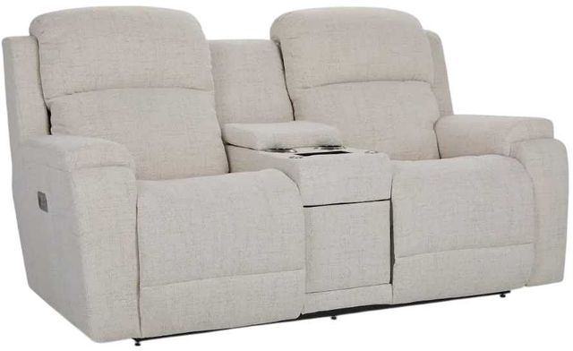 La-Z-Boy® Dorian Cream Power Reclining Loveseat with Console, Headrest, and Lumbar-0