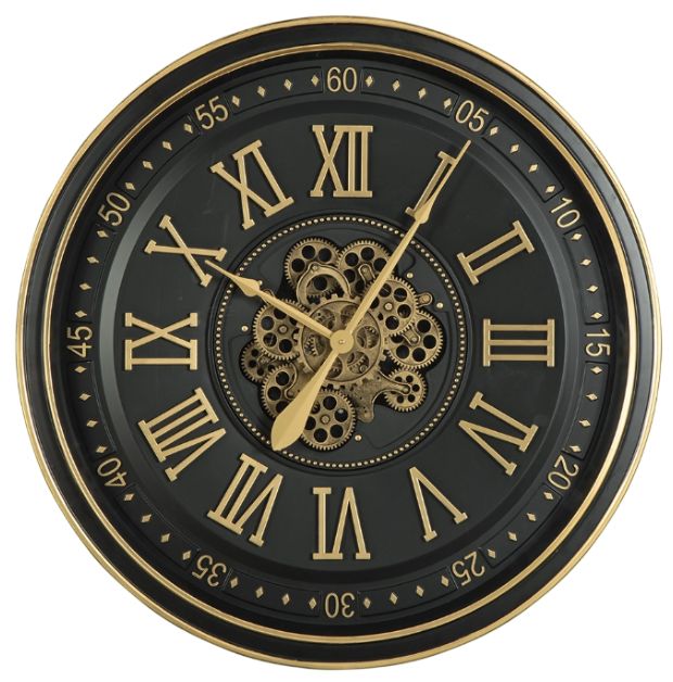 Signature Design by Ashley® Dairton Black/Gold Wall Clock