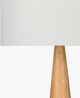 Surya Kent Glazed White/Natural Tan Table Lamp-2