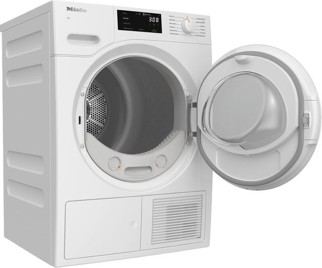 Miele T1 White Edition 4.1 Cu. Ft. Lotus White Electric Ventless Dryer with Heat Pump-1