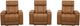 Parker House® Phoenix 3-Piece Autumn Caramel Leather Power Reclining Theater Seating P3-0