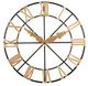 A & B Home Gustav Black/Gold Oversized Wall Clock-0