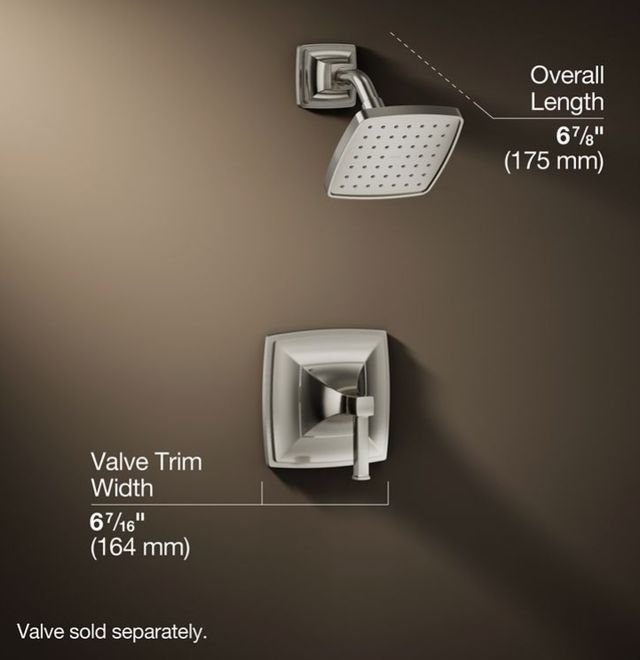 KOHLER® Riff® Rite-Temp® Vibrant Polished Nickel 2.5 GPM Shower Trim Kit-2
