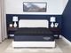 Dreamstar Bedding Hybrid Collection Midnight 12" Hybrid Medium Euro Top King Split Head Mattress in a Box-1