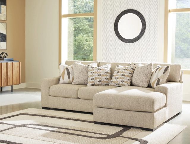 Benchcraft® Laurelgrove 2-Piece Pebble Right-Arm Facing Sectional and Chaise-1