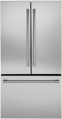 Monogram® 36" 23.1 Cu. Ft. Stainless Steel Freestanding Counter Depth French Door Refrigerator