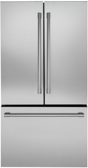 Monogram® 36" 23.1 Cu. Ft. Stainless Steel Freestanding Counter Depth French Door Refrigerator