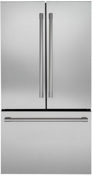 Monogram® 36" 23.1 Cu. Ft. Stainless Steel Freestanding Counter Depth French Door Refrigerator