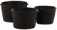 Dovetail Furniture Lorian 3-Piece Black Basket Set-1