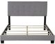 Bernards Eden Gray Upholstered Queen Panel Bed in a Box-1