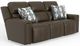 iAmerica Tuscany Chocolate Leather Power Reclining Sofa with Power Headrest-0