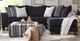 American Wholesale Furniture 2-Piece Groovy Black L-Shape Sectional-1